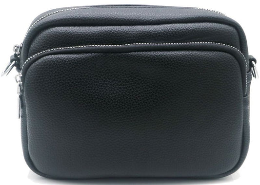 Mini sac à main en cuir noir mixte