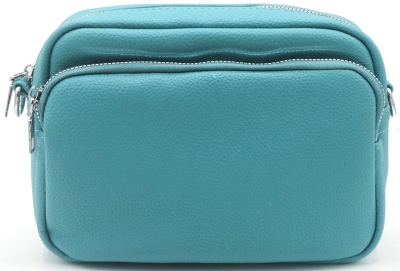 Mini sac à main en cuir vert PU