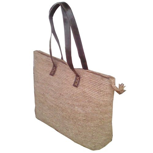 Sac à Main Raphia Bandoulière Femme Épaule - Artisanal Unique