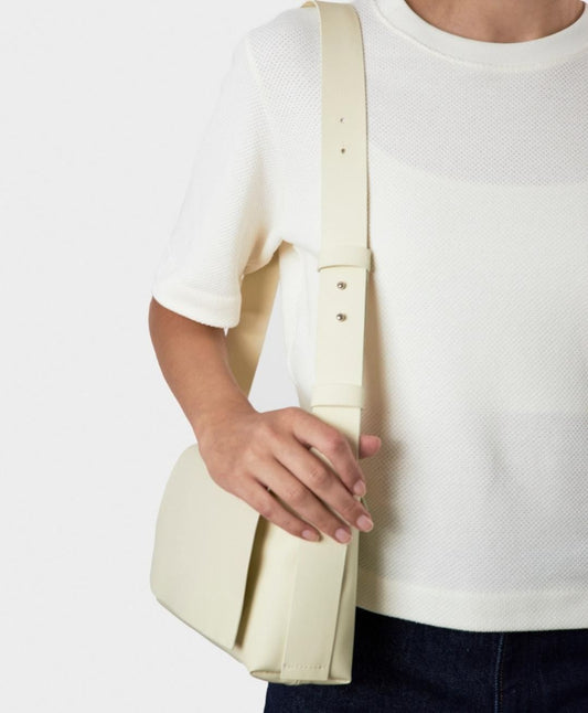 Sac à Main Bandoulière Blanc Silicone Végan - Sac Artisanal Femme
