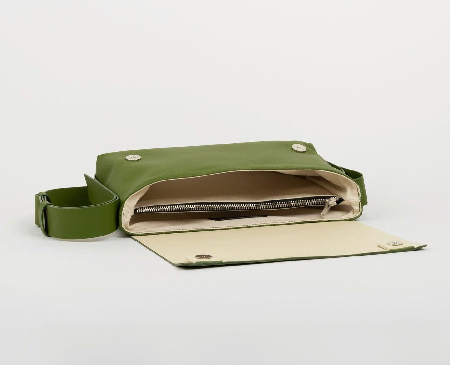 Sac à Main Bandoulière Vert Silicone Végan - Sac Artisanal Femme