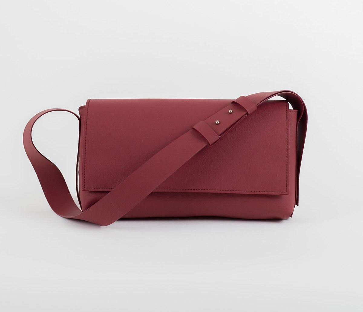 Sac à Main Bandoulière Rose Silicone Végan - Sac Artisanal Femme