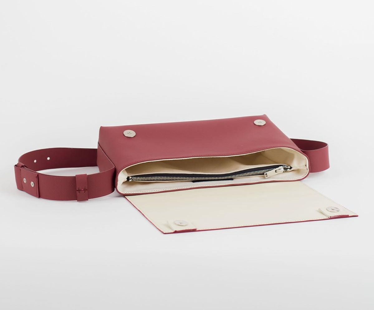 Sac à Main Bandoulière Rose Silicone Végan - Sac Artisanal Femme