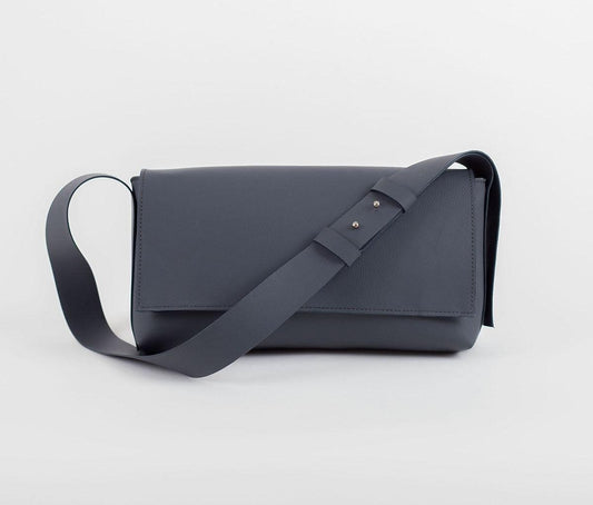 Sac à Main Bandoulière Gris Silicone Végan - Sac Artisanal Femme