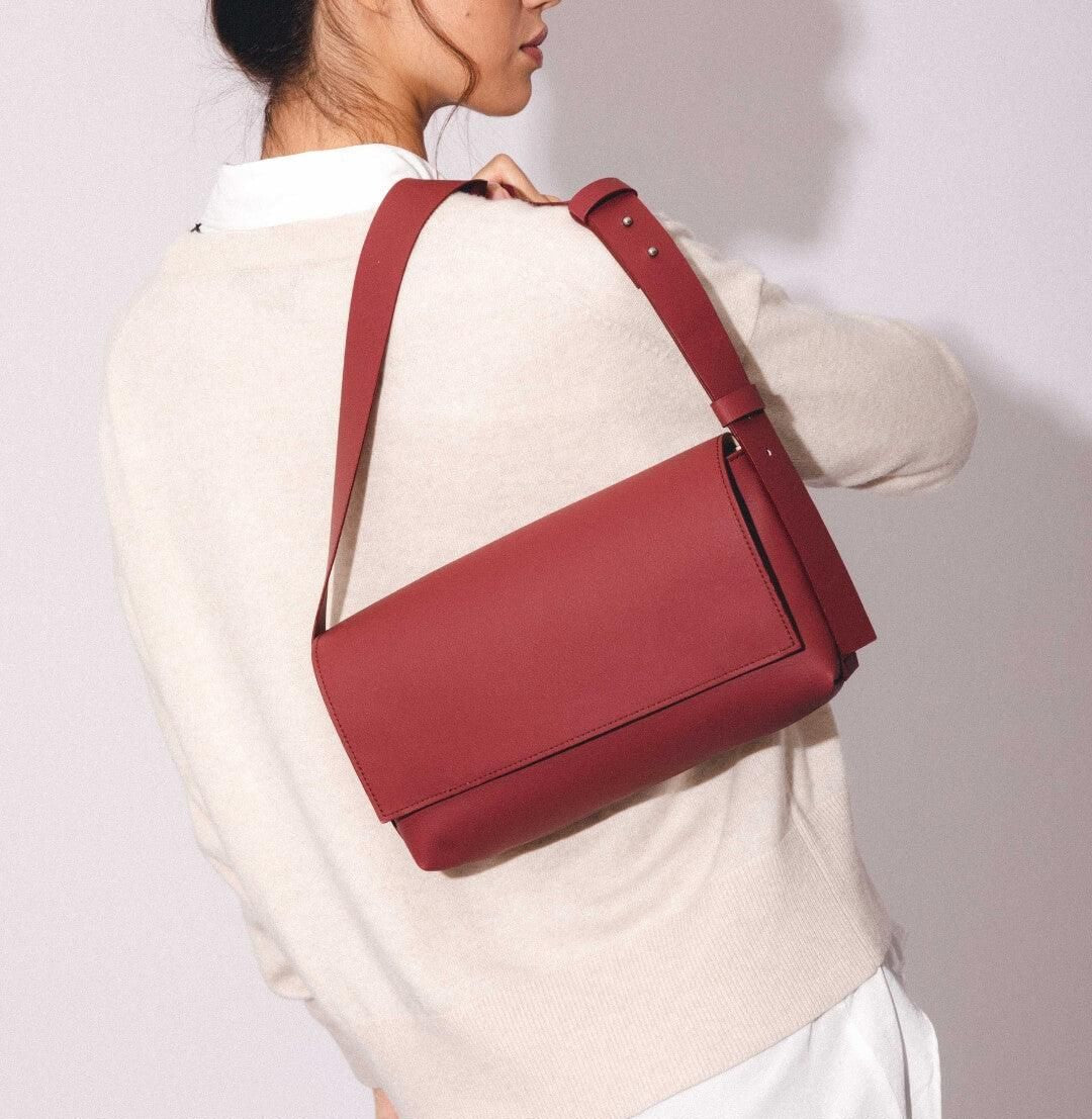 Sac à Main Bandoulière Rose Silicone Végan - Sac Artisanal Femme