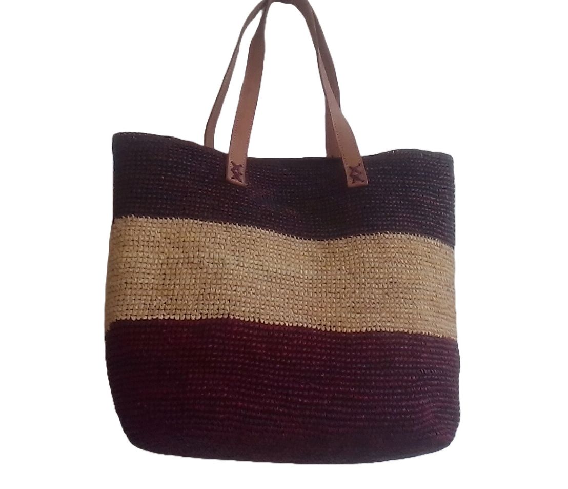 Sac à main bandoulier maron et beige