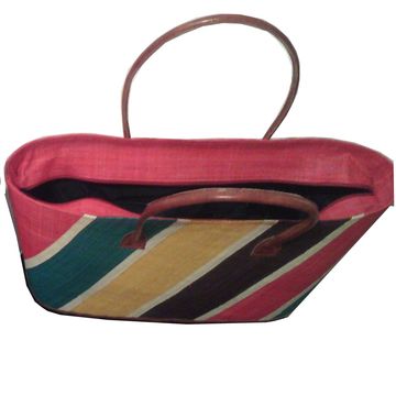 Sac à main femme en raphia multicolore – Artisanat de Madagascar