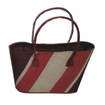 Sac à main plage en raphia multicolore – Artisanat de Madagascar