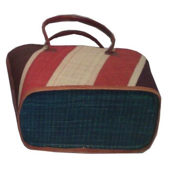 Sac à main plage en raphia multicolore – Artisanat de Madagascar