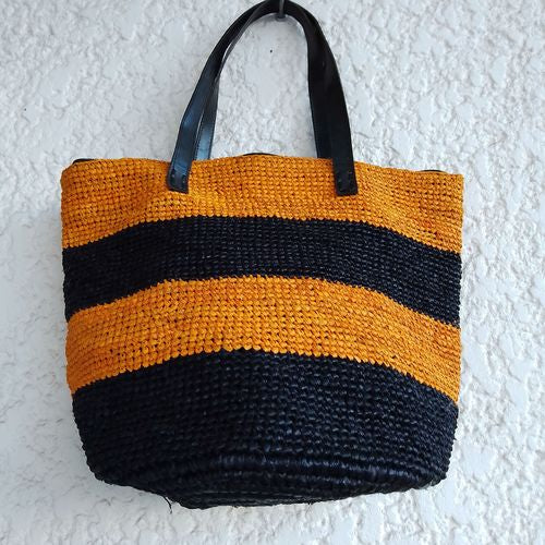 Sac artisanal en raphia naturel