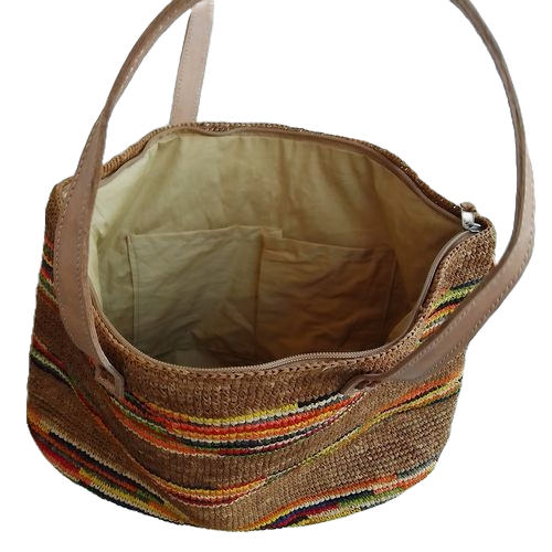 Sac à Main Raphia Bandoulière Femme - Modèle Essentiel