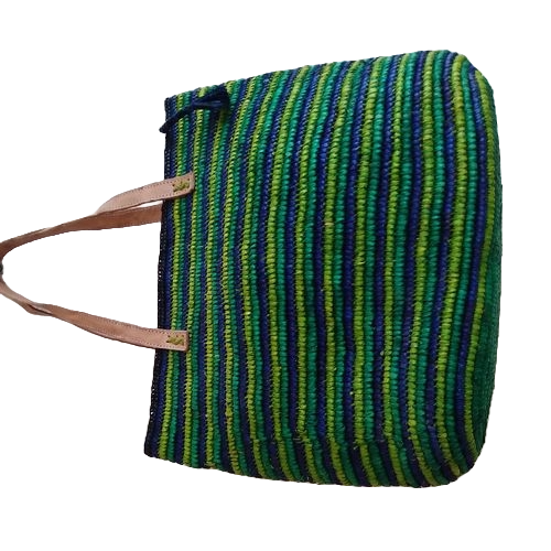 Sac à Main Raphia Bandoulière Femme Vert - Artisanal Coloré