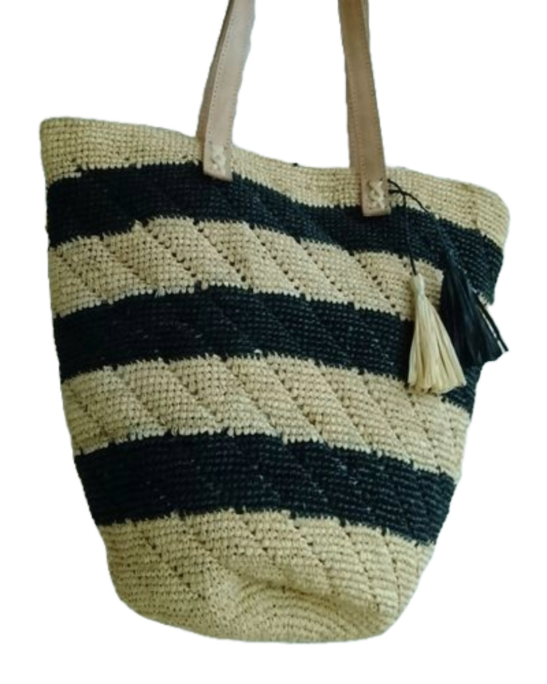 Sac à main bandoulier noir et blanc