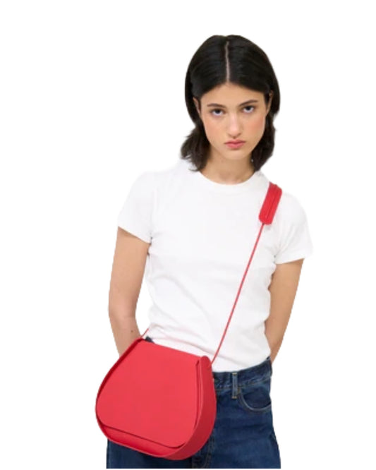 Sac à main rouge modulable – Élégance responsable & design minimaliste