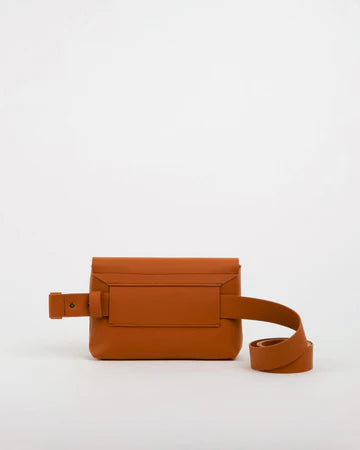 Sac Bandoulière Crème Multiposition Cuir Forme Banane Femme
