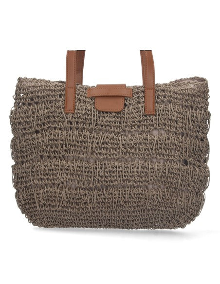 Sac raphia beige fait main original artisanal style intemporel