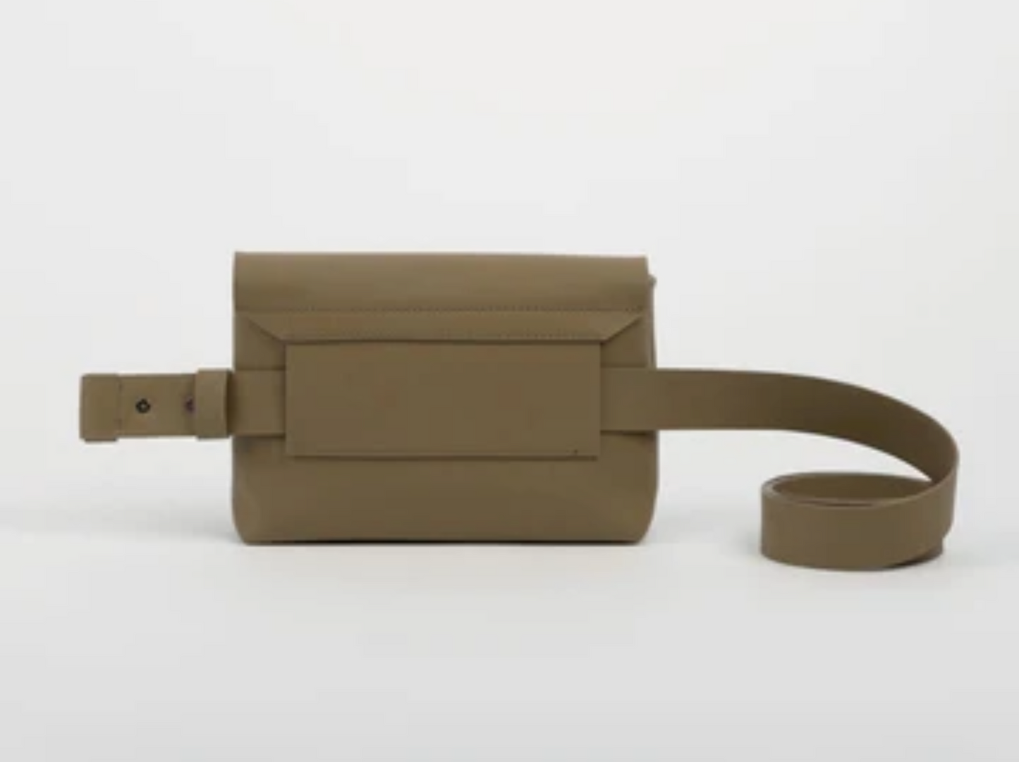 Sac Baguette Gris Multiposition Cuir Forme Banane Femme