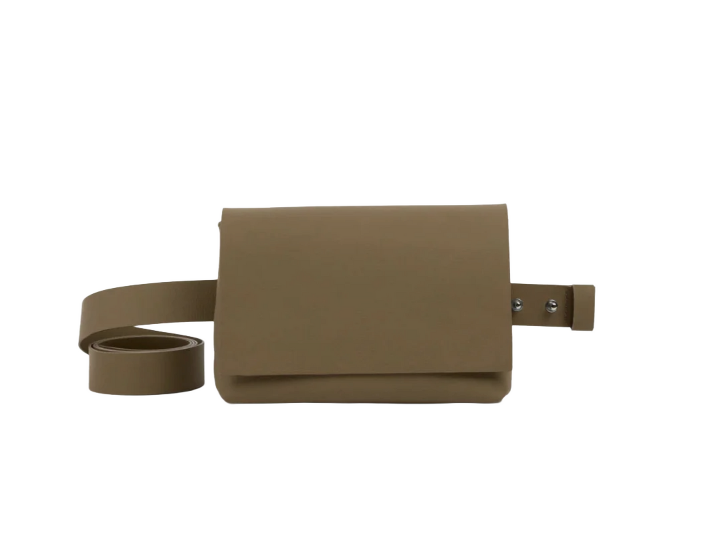 Sac Baguette Gris Multiposition Cuir Forme Banane Femme