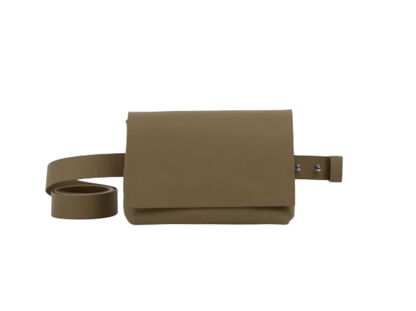 Sac Baguette Gris Multiposition Cuir Forme Banane Femme