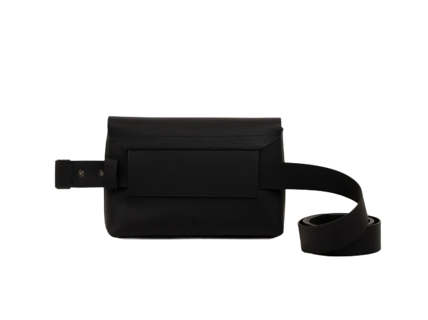Sac à main baguette en forme de banane multiposition en cuir