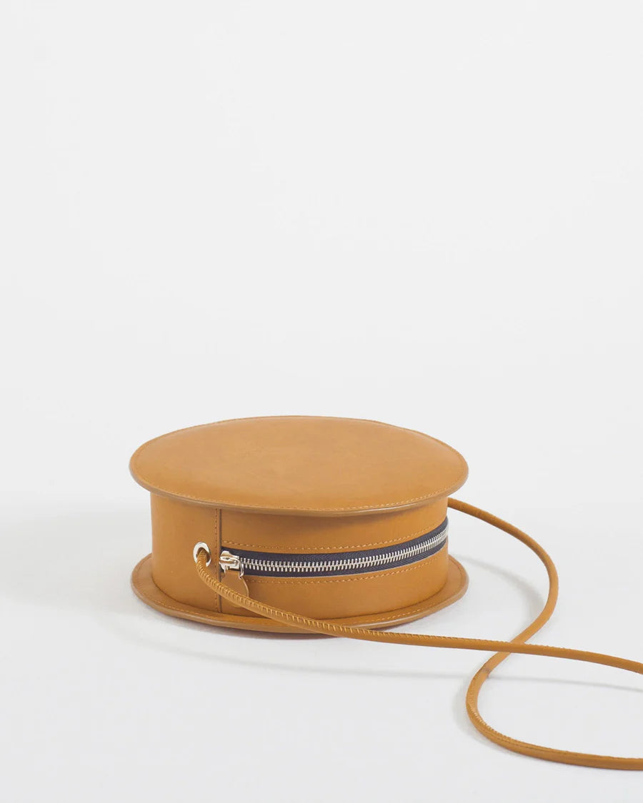 Mini Sac Rond Orange - Maroquinerie Colorée Vitaminée