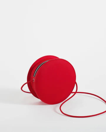 Mini Sac Rond Rouge - Accessoire Élégant