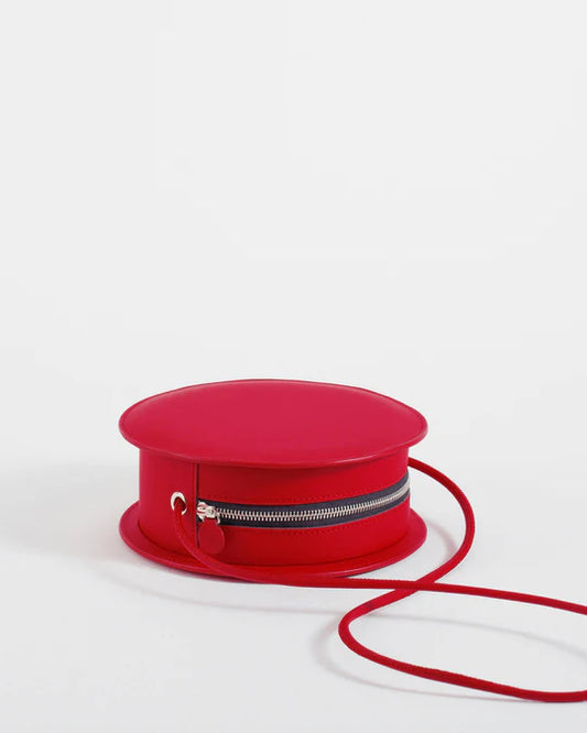 Mini Sac Rond Rouge - Accessoire Élégant