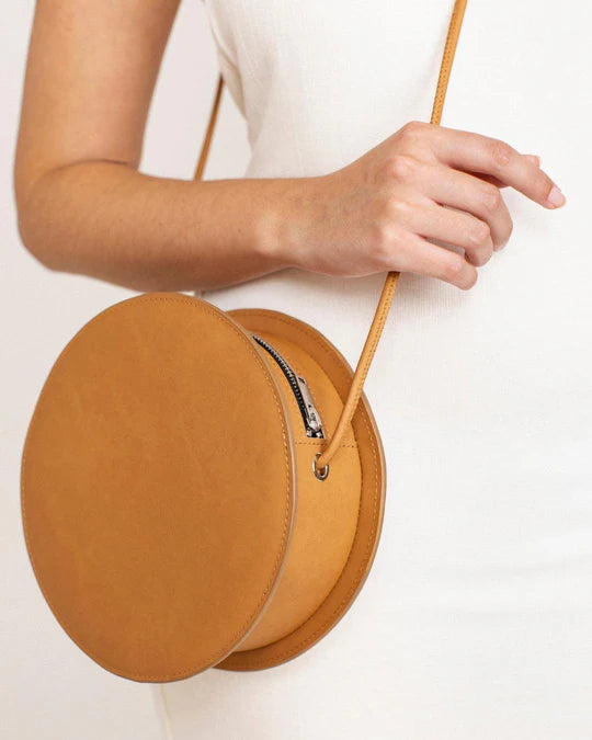 Mini Sac Rond Orange - Maroquinerie Colorée Vitaminée