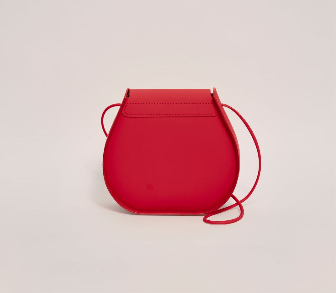 Sac à main artisanal rouge