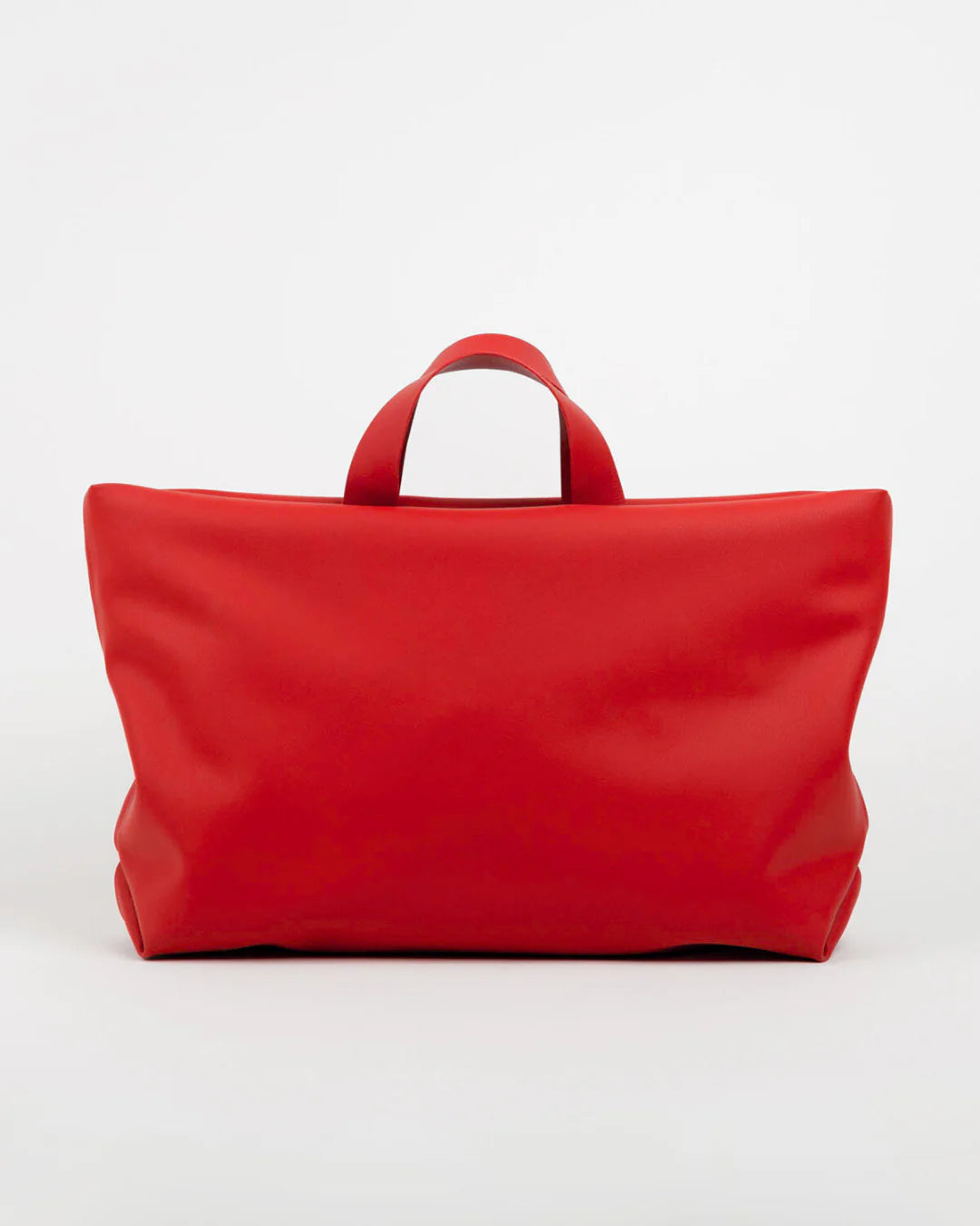 Sac à main rouge écoresponsable en peau végétale - Maroquinerie artisanale durable