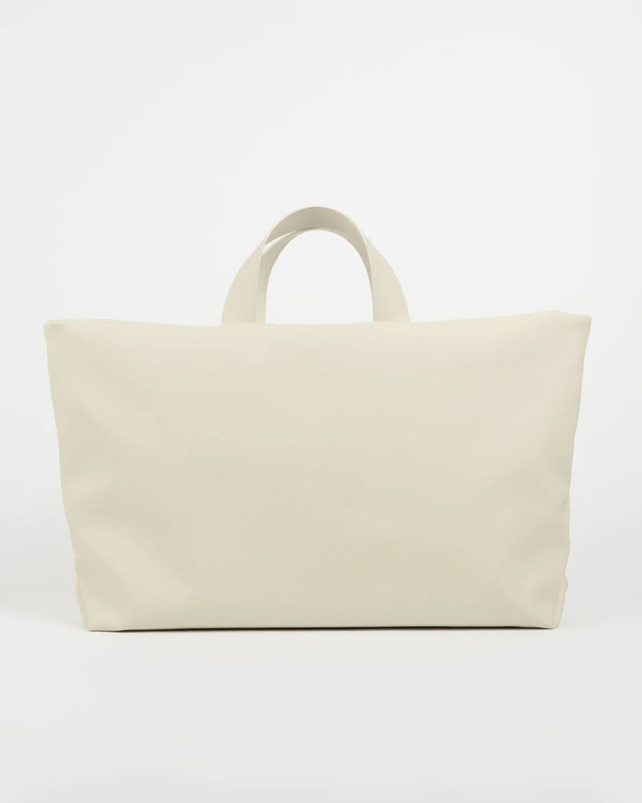 Sac à main blanc écoresponsable en peau végétale - Maroquinerie artisanale durable
