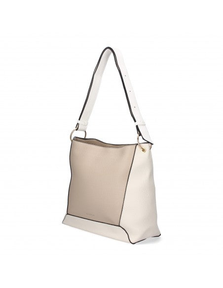 Sac à bandoulière femme bicolore noir et beige – Collection Élégance Urbaine