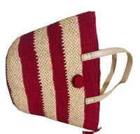 Sac à main bandoulier rouge et blanc