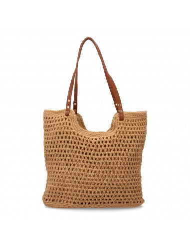 Sac raphia kaki fait main original artisanal bandoulière ajustable