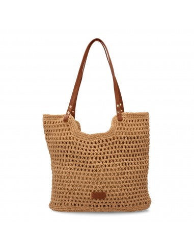 Sac raphia kaki fait main original artisanal style safari