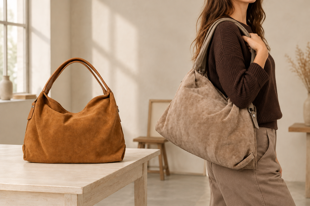 Capucine – Sacs à main en cuir velours | Bmassy