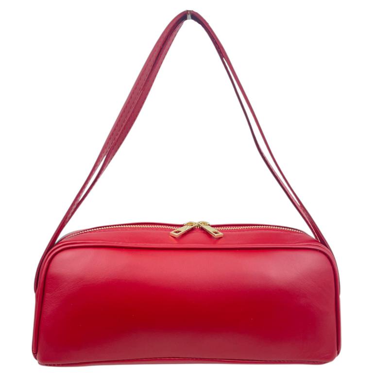 Sac à main bandoulière de type baril en cuir italien