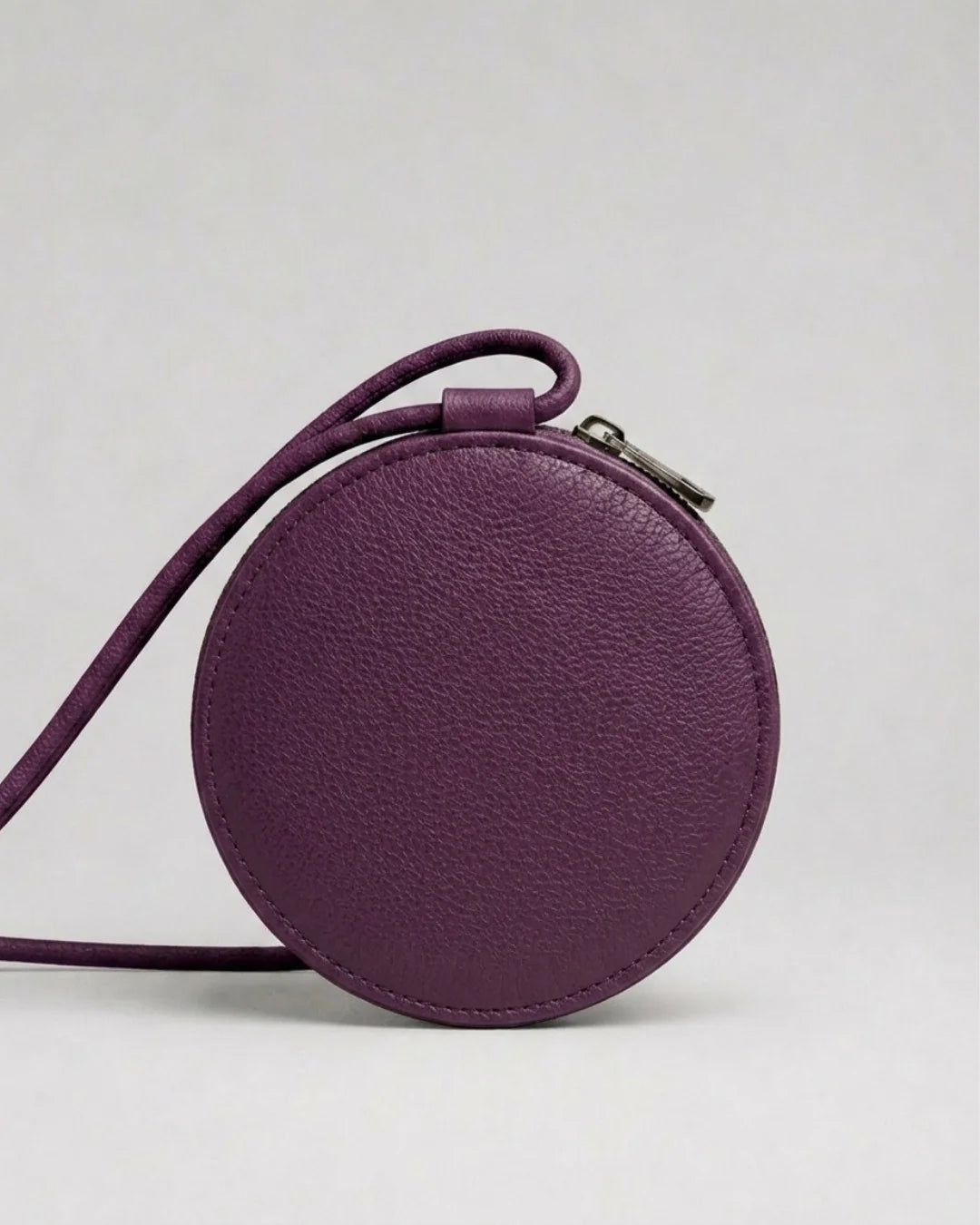 Almita Mini sac en cuir violet fait main – bmassy