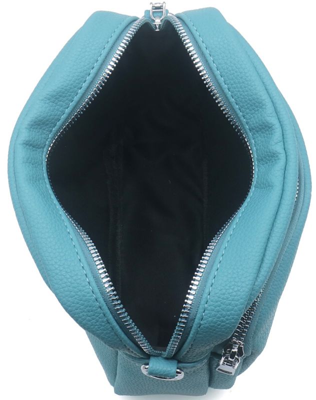 Mini sac à main en cuir vert PU