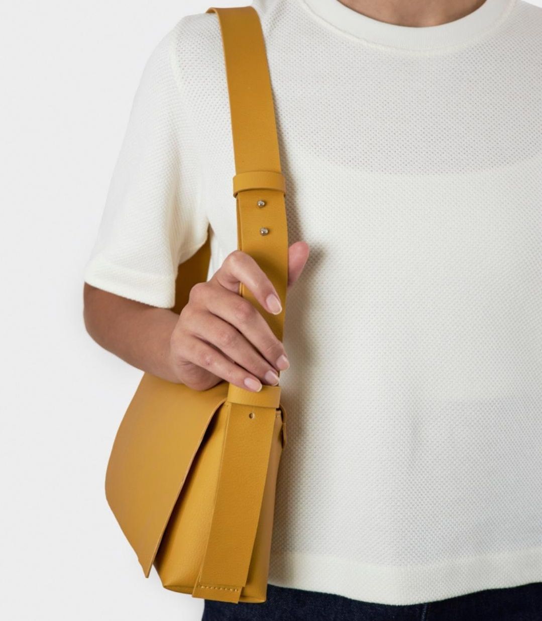Sac à Main Bandoulière Bleu Clair Silicone Végan - Sac Artisanal Femme