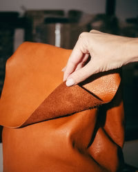 Mini Sac à Dos Cuir Rose IRENE — Artisanal Premium | Bmassy
