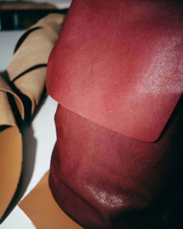 Mini Sac à Dos Cuir Marron & Or Rose IRENE — Artisanal Premium | Bmassy