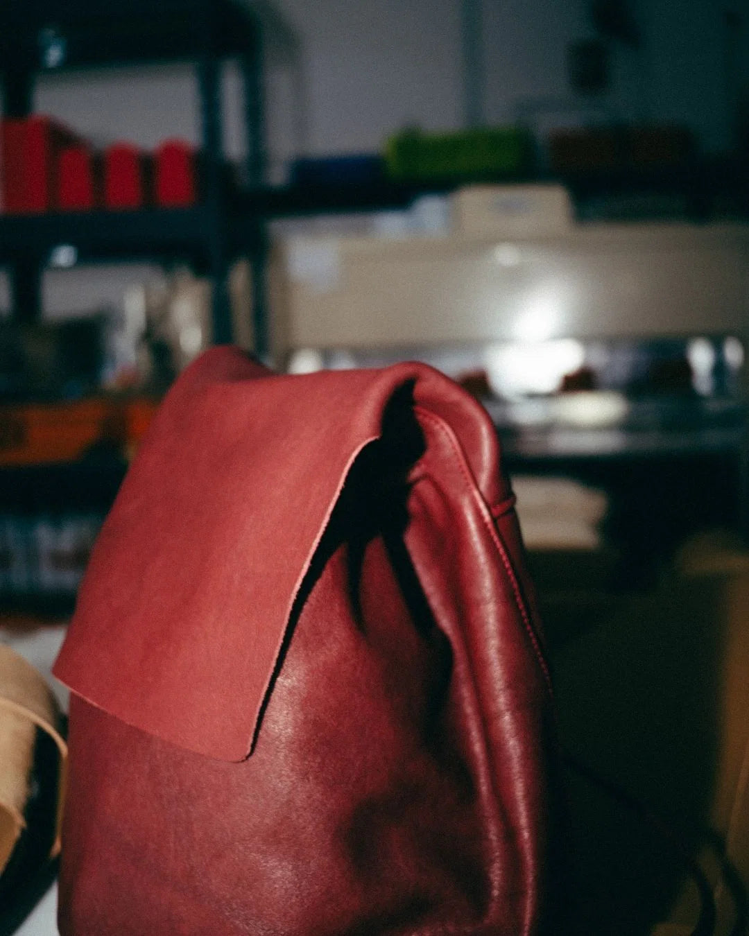 Mini Sac à Dos Cuir Marron & Or Rose IRENE — Artisanal Premium | Bmassy