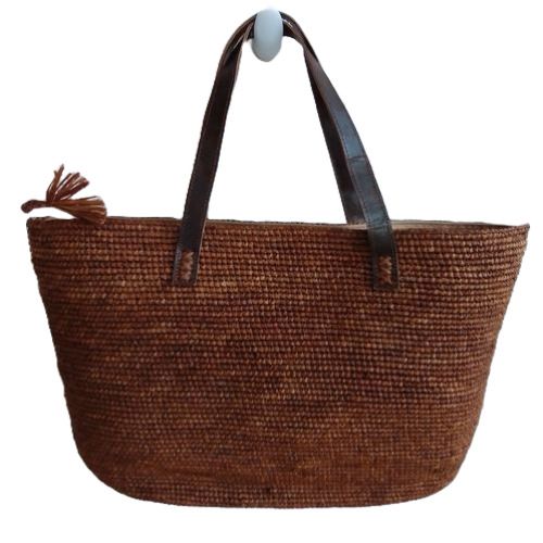 Sac à main bandoulière raphia femme naturel artisanal Madagascar