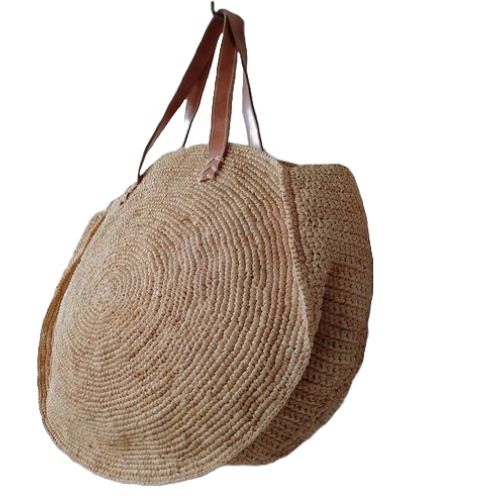 Sac à main bandoulier raphia artisanal femme fait main Madagascar