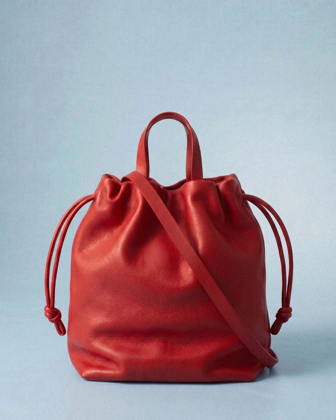 Sac à main ANGELA medium rouge cuir végétal artisanal éthique – Bmassy