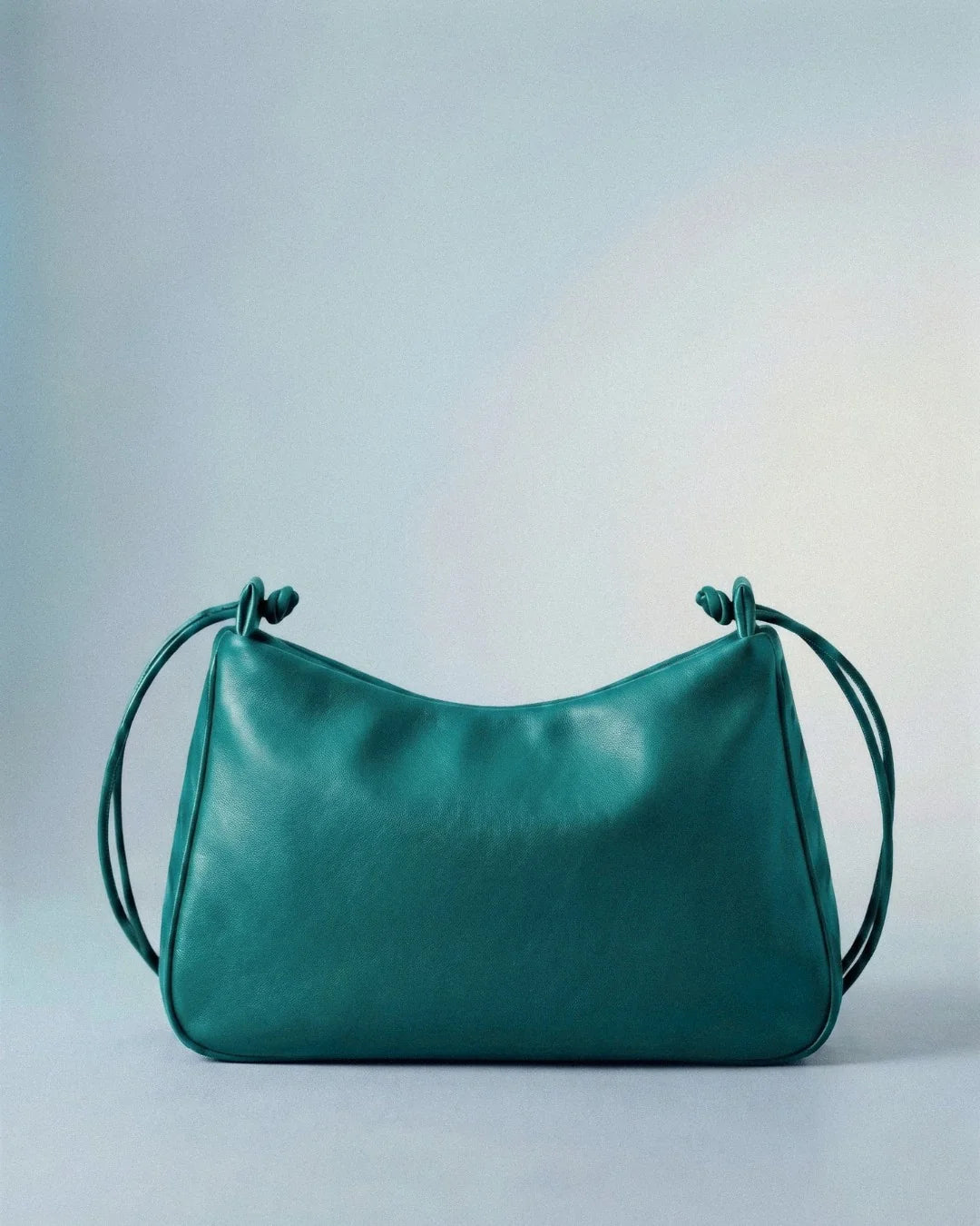 Sac à main LOLI en cuir véritable turquoise, fait main - BMASSY