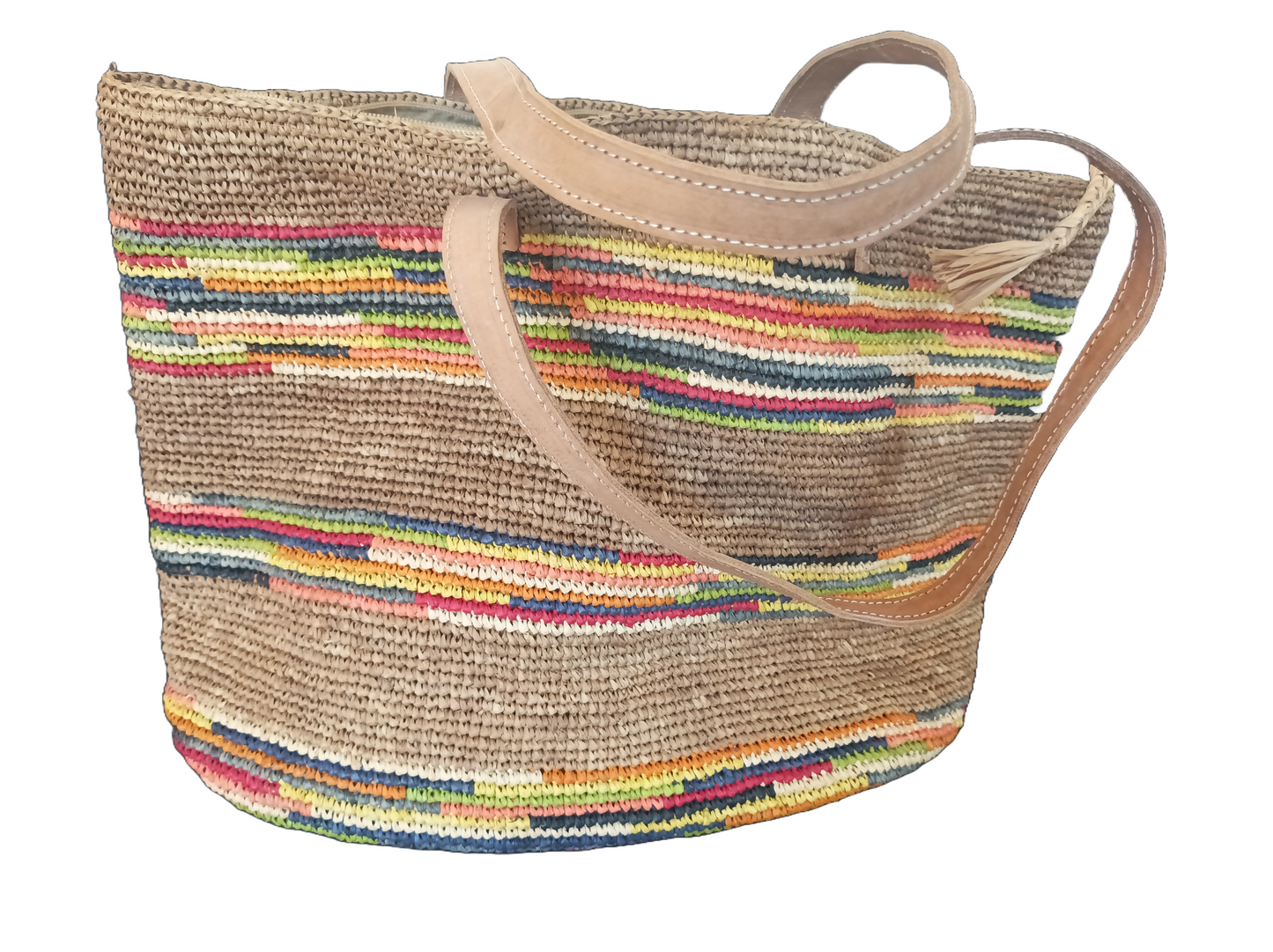 Sac à Main Raphia Bandoulière Femme - Modèle Essentiel