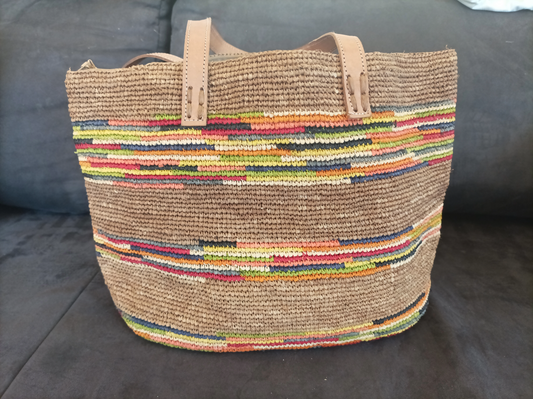 Sac à Main Raphia Bandoulière Femme - Modèle Essentiel