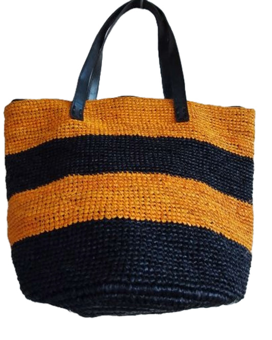 Sac artisanal en raphia naturel